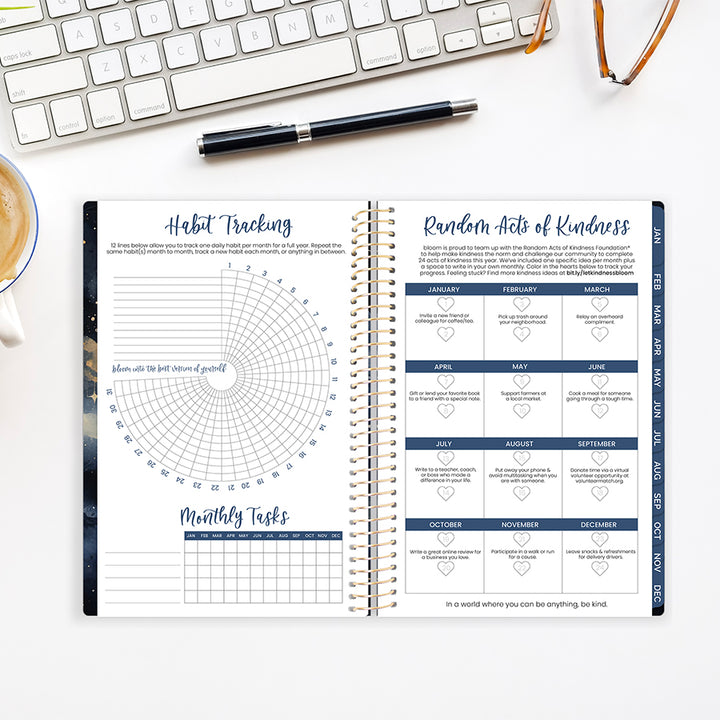 2026 Soft Cover Planner, 5.5" x 8.25", Midnight Sky