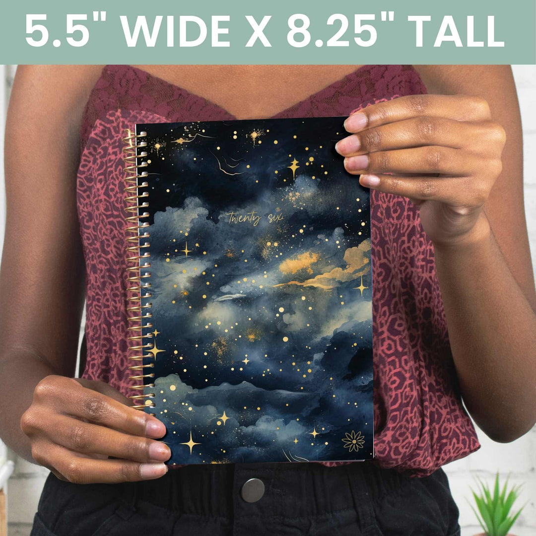 2026 Soft Cover Planner, 5.5" x 8.25", Midnight Sky