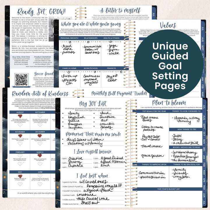 2026–27 Soft Cover Planner, 4" x 6" | Midnight Sky - bloom daily planners