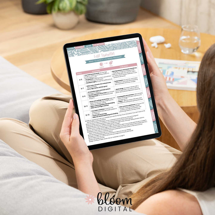 Digital Planner, Pregnancy & Baby's First Year