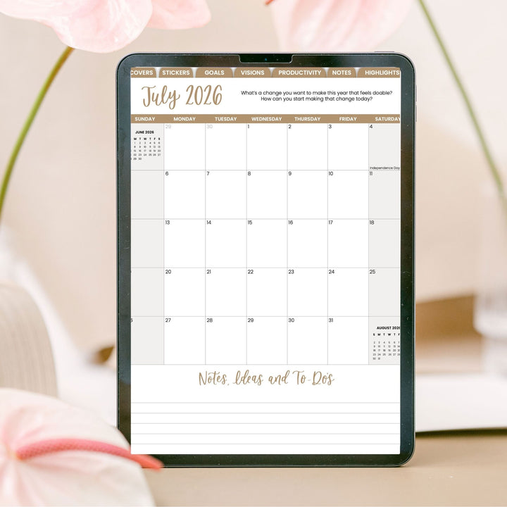 Digital Planner | Dated 2026-27 Vision Planner