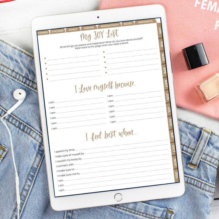 Digital 2025 Vision Planner, for Digital Planning on iPad