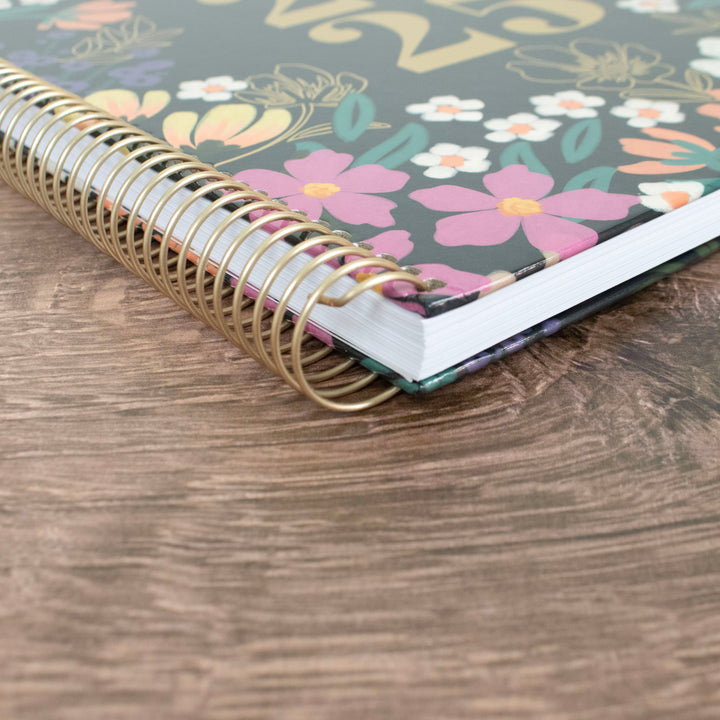 2025 Hard Cover Planner, 8.5" x 11", Blooming Wildly