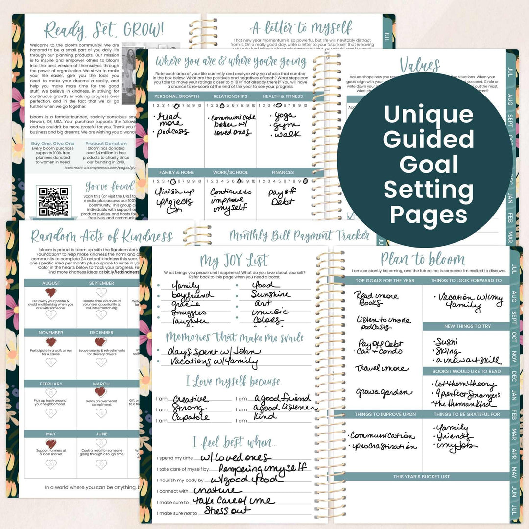 2026-27 Soft Cover Planner, 4" x 6" | Blooming Wildly - bloom daily planners