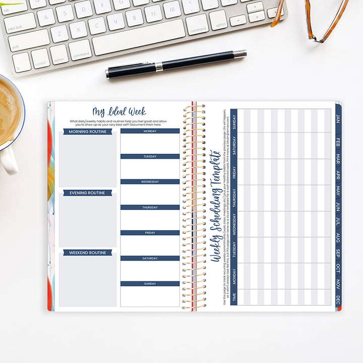 2026 Soft Cover Planner, 5.5" x 8.25", Brilliant Brushstrokes