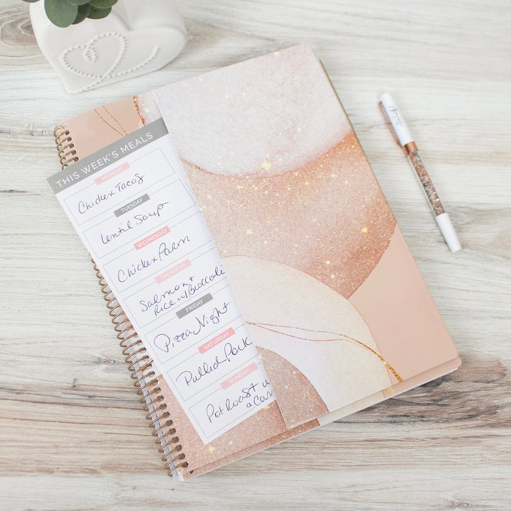 2024-25 Soft Cover Planner, 8.5" x 11", Brushed Beige