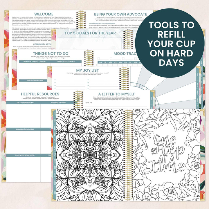 Chronic Illness Planner | Brushstroke Blooms - bloom daily planners