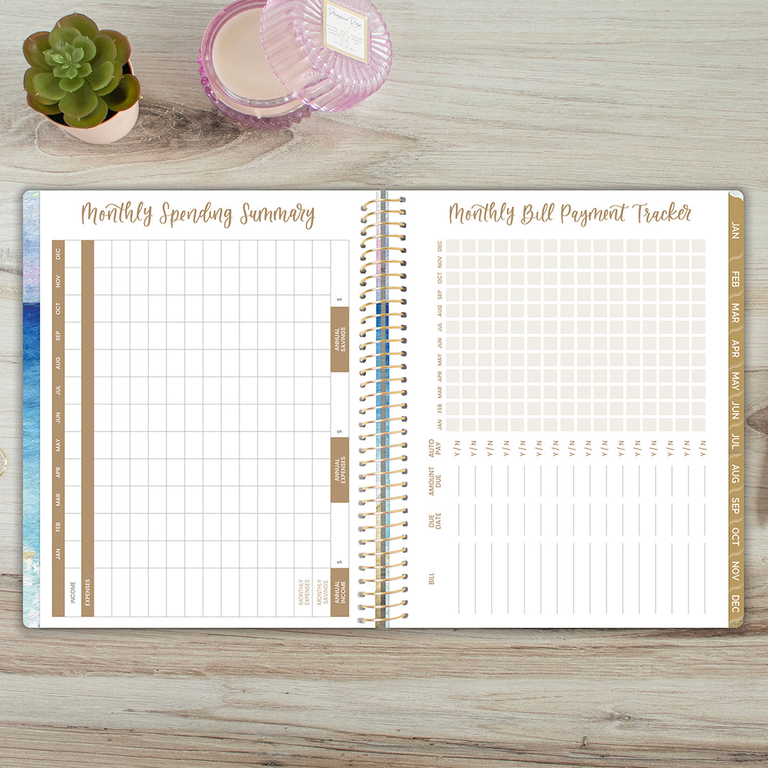 2026 Soft Cover Planner, 8.5" x 11", Coastal Calm