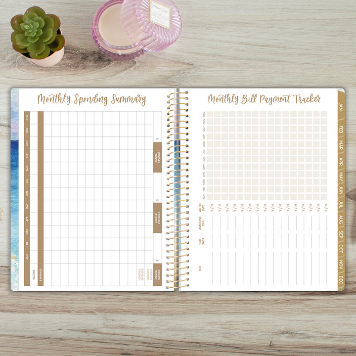 2026 Soft Cover Planner, 8.5" x 11", Coastal Calm