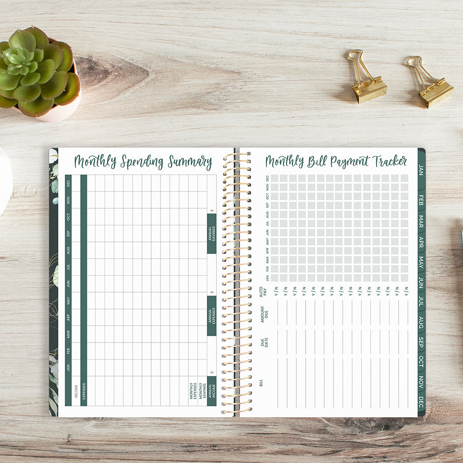 2026 Soft Cover Planner, 5.5" x 8.25", Eucalyptus, Green