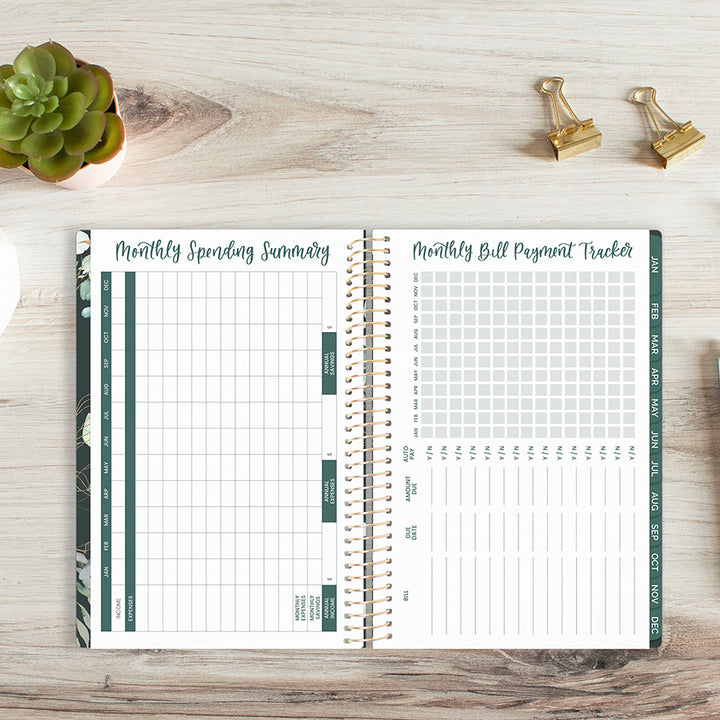 2026 Soft Cover Planner, 5.5" x 8.25", Eucalyptus, Green