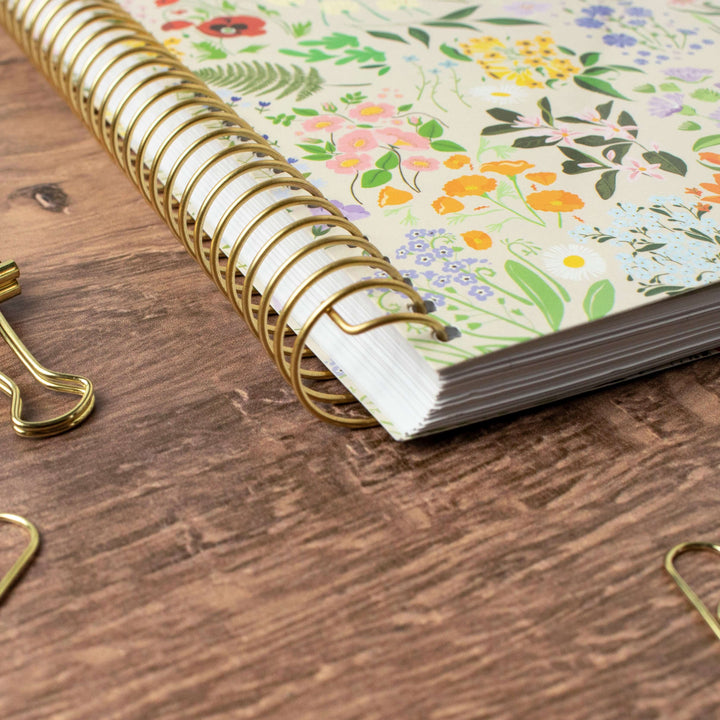 2025 Soft Cover Planner, 5.5" x 8.25", Garden Party, Beige