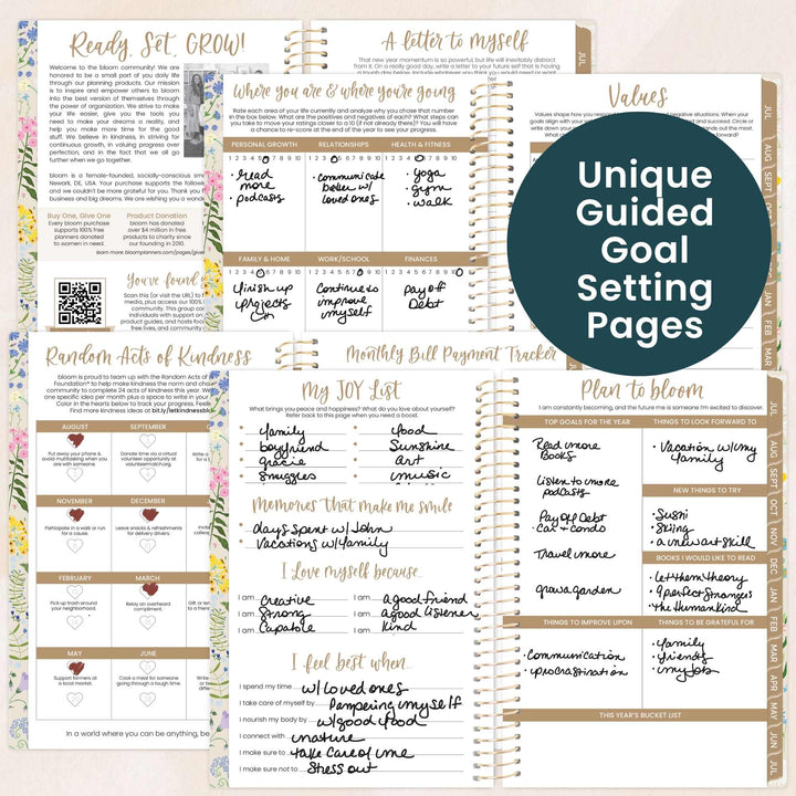 2026–27 Soft Cover Planner, 4" x 6" | Garden Party - bloom daily planners