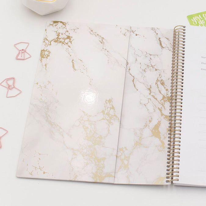 2024 Soft Cover Planner, 8.5" x 11", Marble