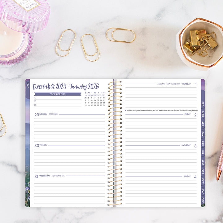 2026 Soft Cover Planner, 5.5" x 8.25", Mystical Mountains