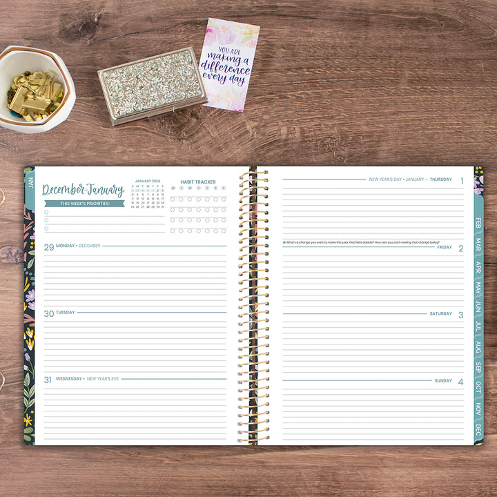 2026 Soft Cover Planner, 8.5" x 11", Be Kind