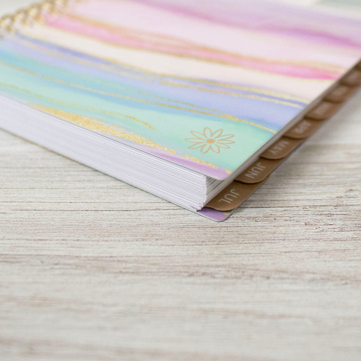 2024-25 Soft Cover Planner, 4" x 6", Watercolor Waves