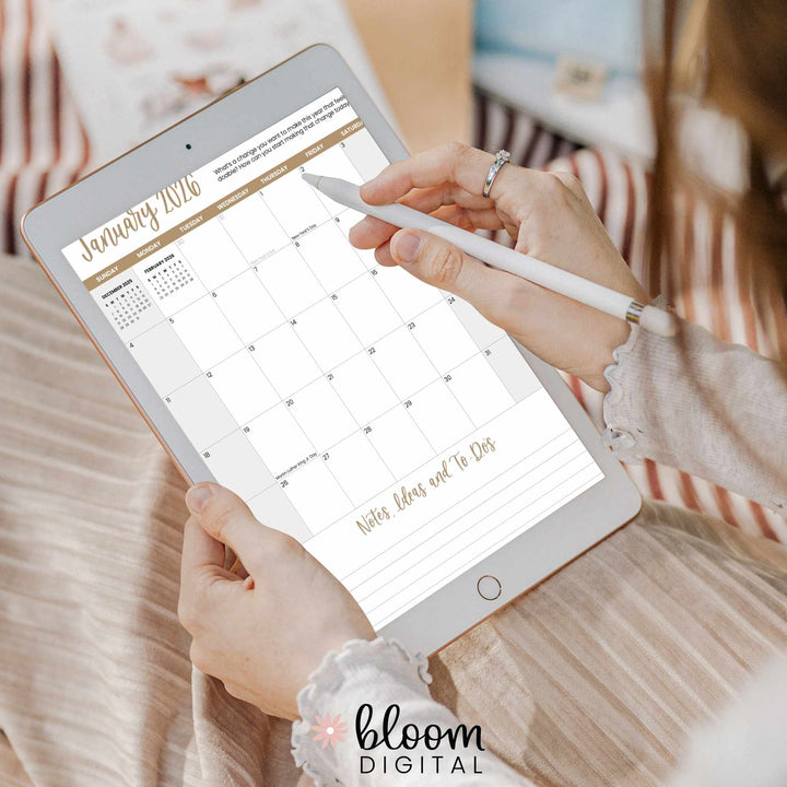 Digital Planner, Dated 2026 Vision Planner