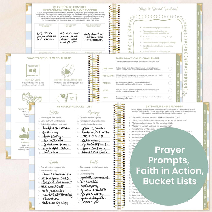 2026 bloom x Cleerely Stated Planner, 7.5" x 9", Year of Miracles