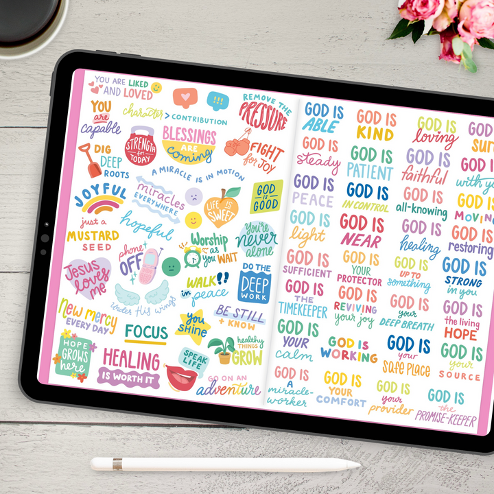 Digital Planner Stickers | Rooted in Faith Sticker Pack | bloom x Cleerely Stated