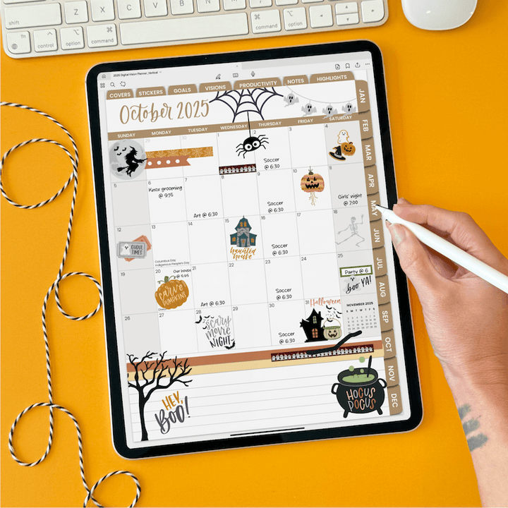 Digital Planner Stickers, Fall Essentials