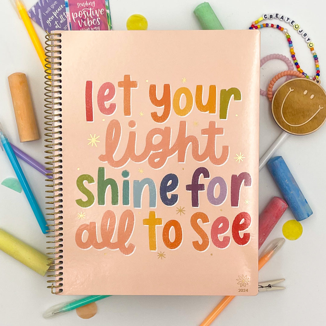 2024 Soft Cover Planner, 8.5" x 11", Let Your Light Shine