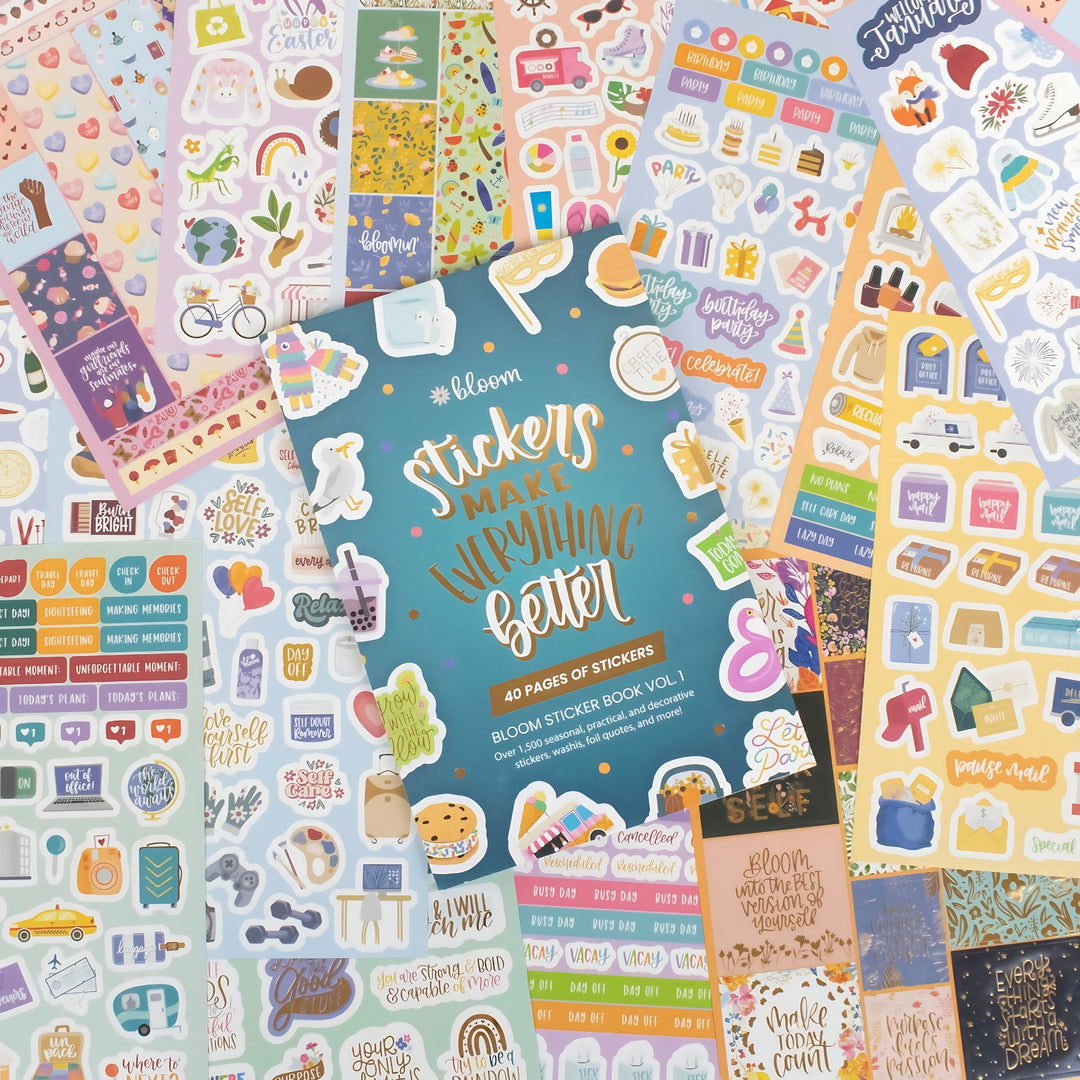 40 Page Sticker Book, Volume 1 - Stickers Make Everything Better