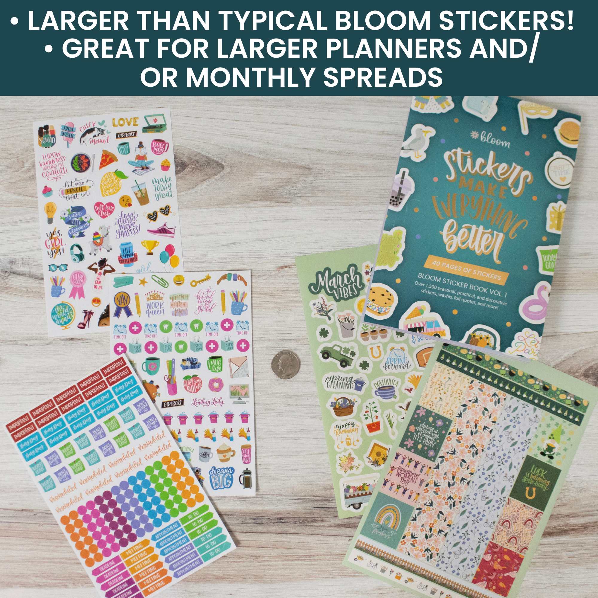 Store Little Bloom Box sticker books by Happy Planner