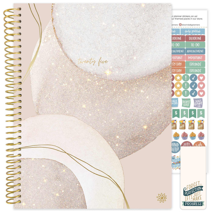 2025 Soft Cover Planner, 8.5" x 11", Brushed Beige