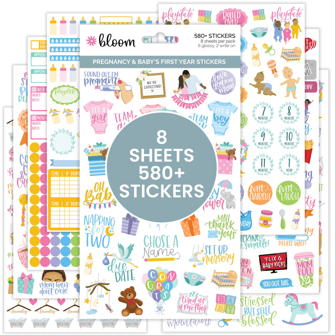 Planner Sticker Pack, Pregnancy & Baby's First Year
