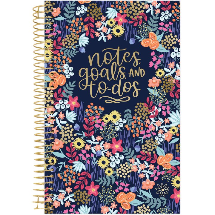 Bound To-Do Book, Floral Dots V2