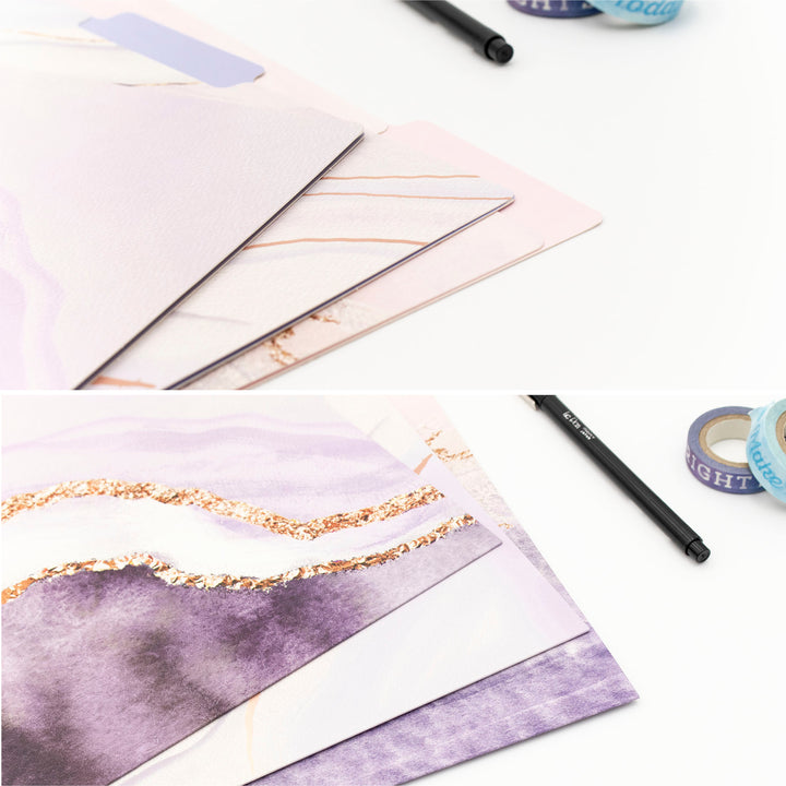 File Folder Set, Lavender Daydream