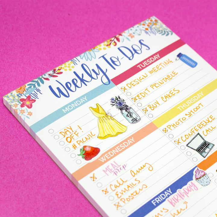 Planning Pad, 6" x 9", Weekly To-Dos with Magnets