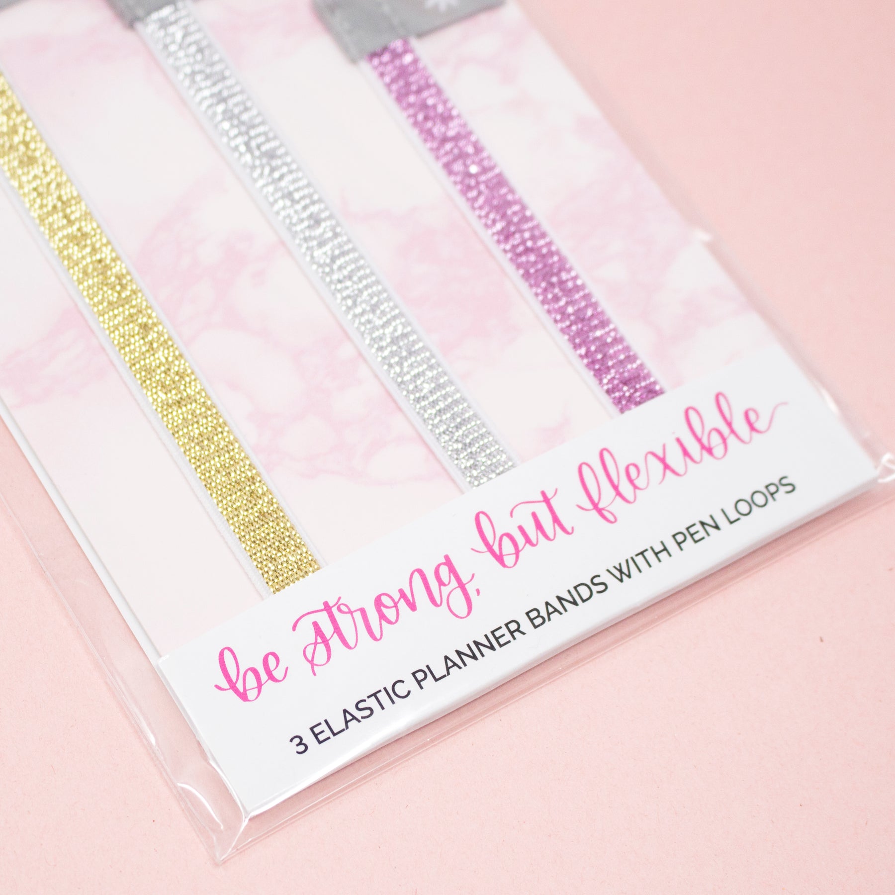 3 Pack of Elastic Planner Bands / Bookmarks bloom daily planners