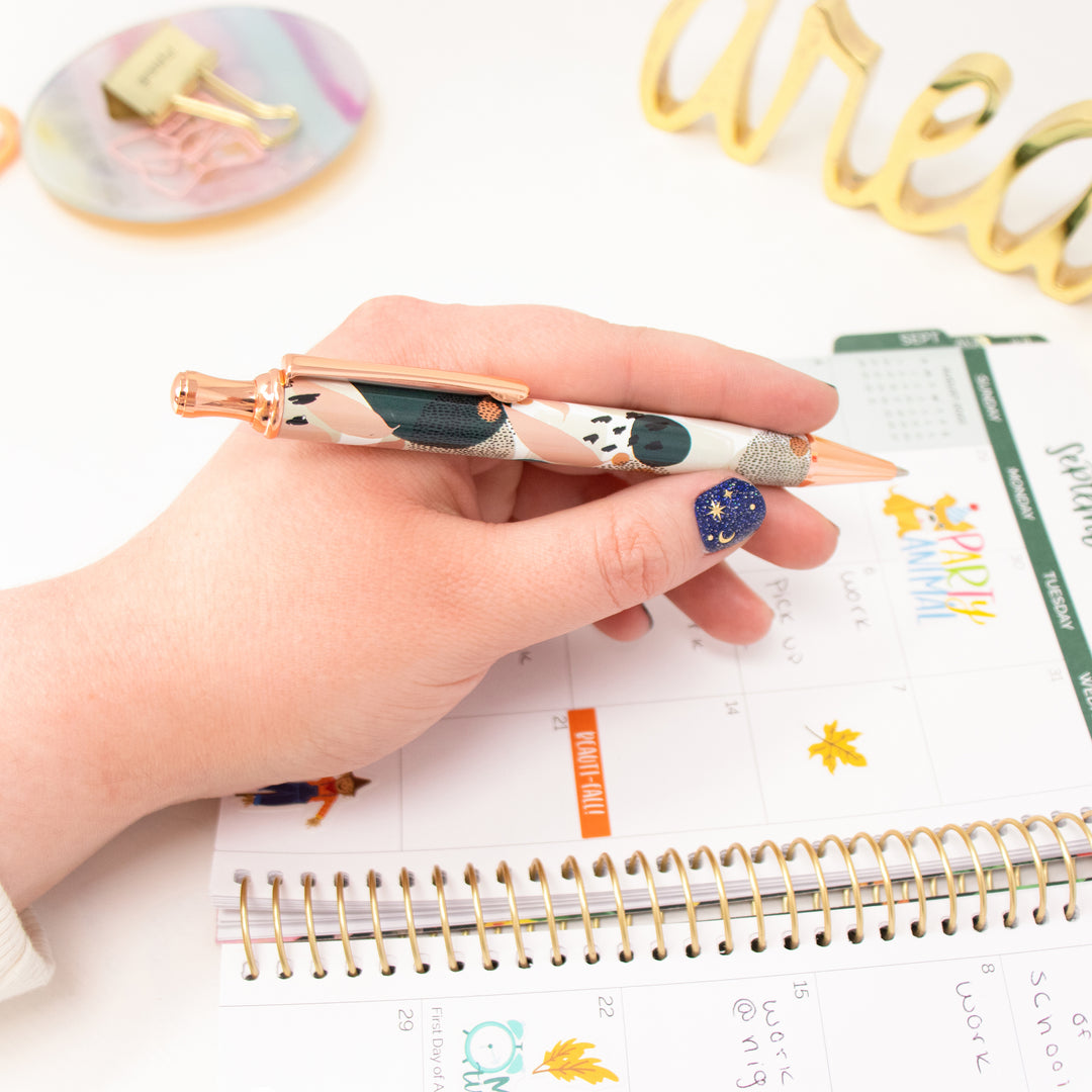 The Perfect Planner Pen, Green Modern Abstract - bloom daily planners