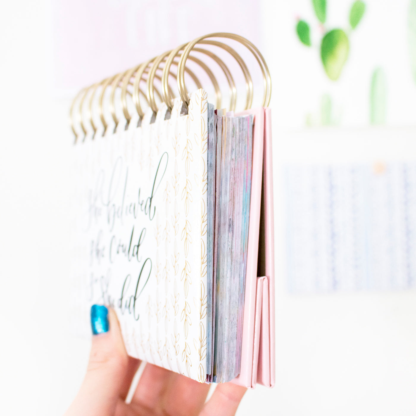 Hand-lettered Perpetual Inspirational Desk Calendar / Easel - bloom daily  planners®