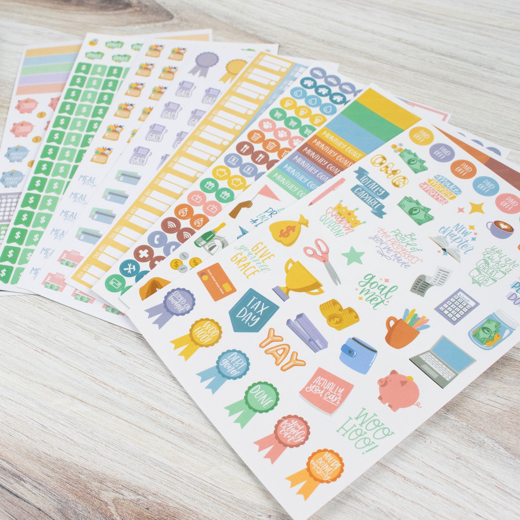 bloom daily planners Sticker Sheets, Teacher Planner Stickers V2