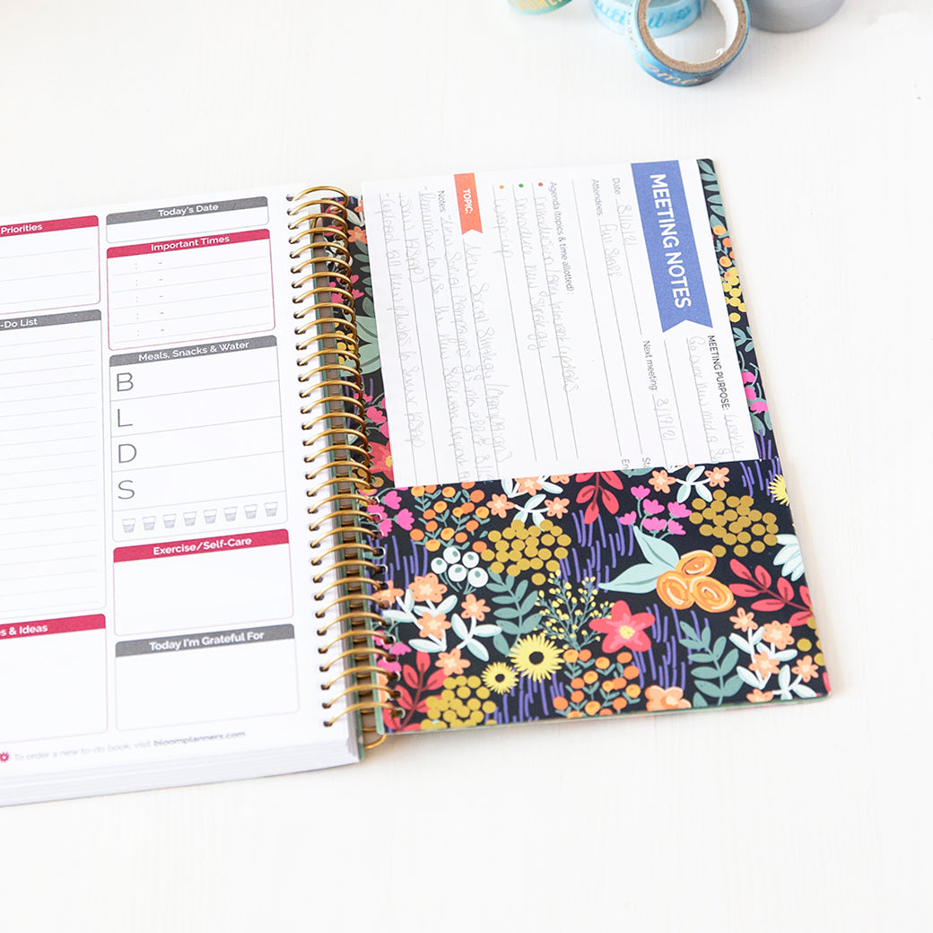 Bound To-Do Book, Floral Dots