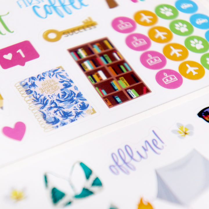 Sticker Sheets, Classic Planner Stickers V3
