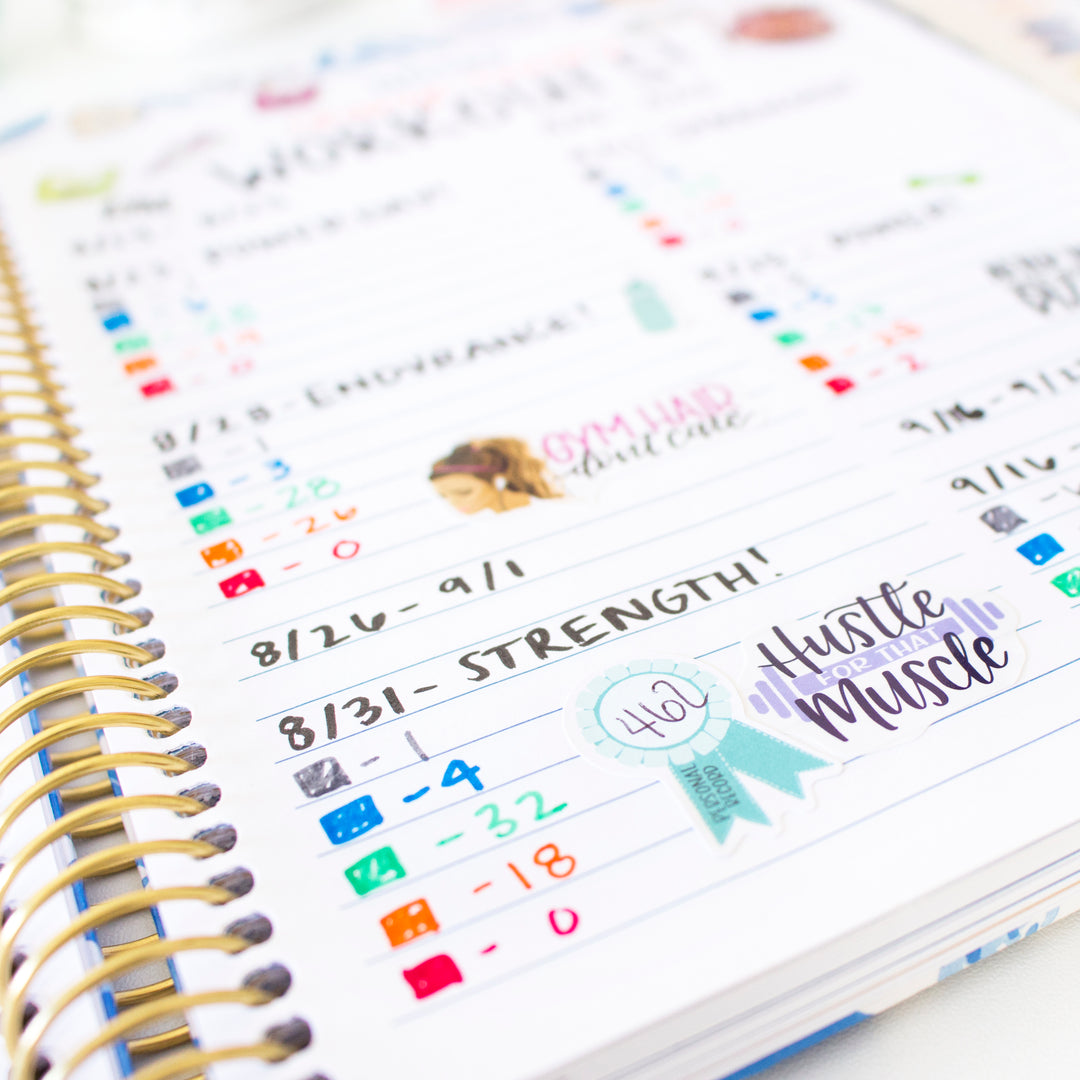 Bloom Daily Planners Sticker Sheets, Fitness & Healthy Living Stickers