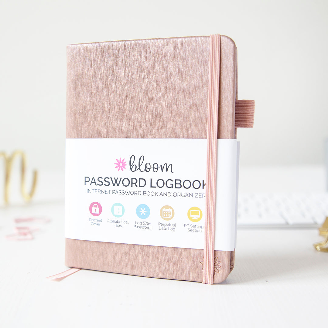 Password Book, Rose Gold - bloom daily planners