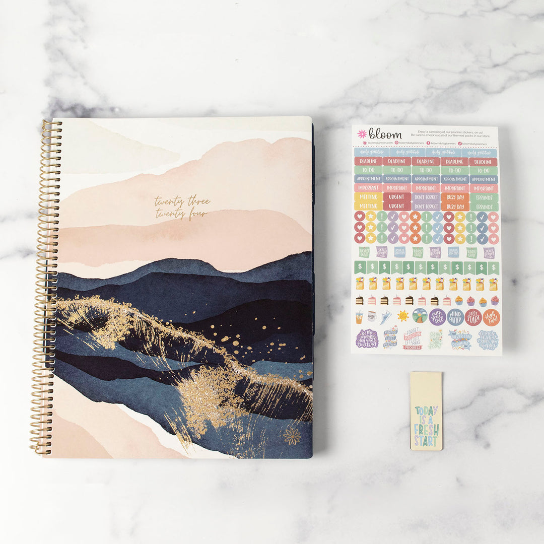 2023-24 Soft Cover Planner, 8.5" x 11", Golden Hour