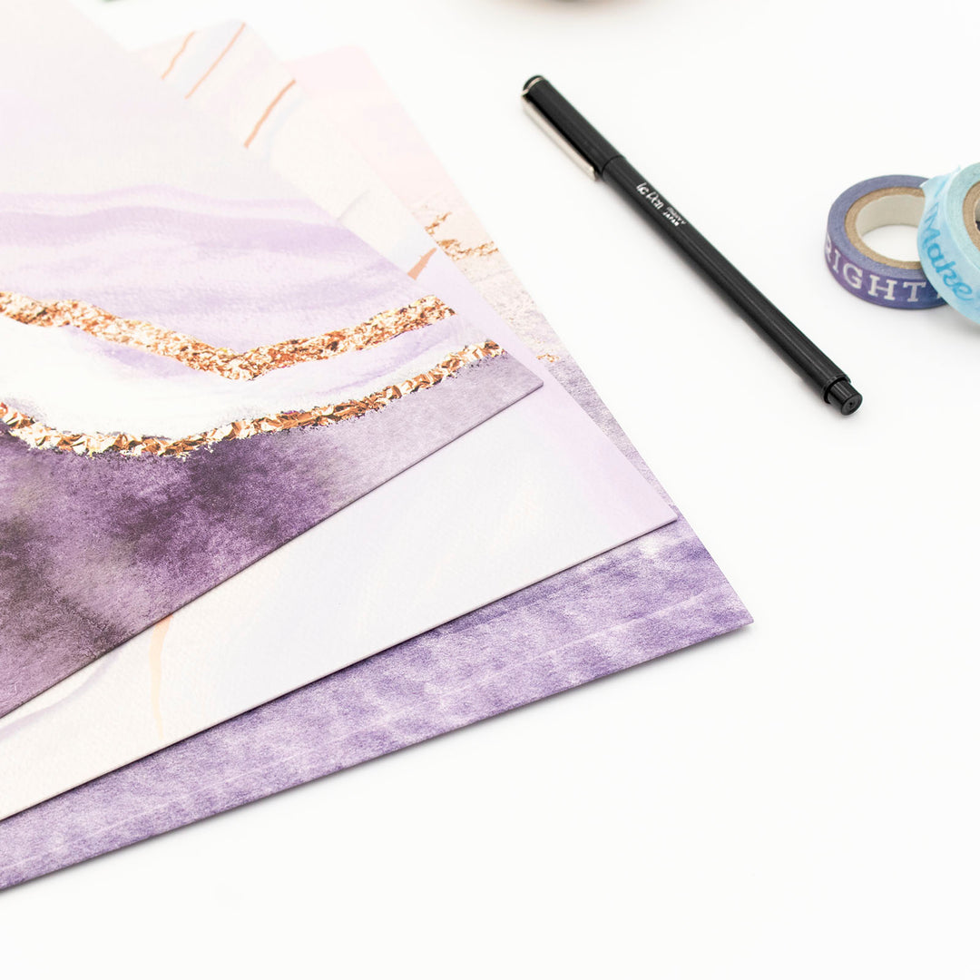 File Folder Set, Lavender Daydream