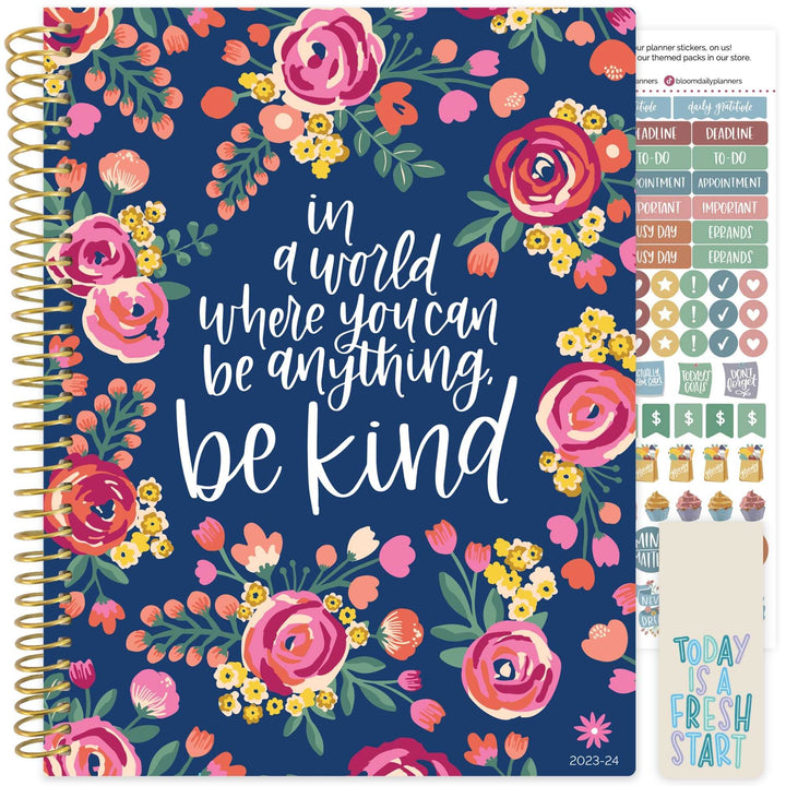 2023-24 Soft Cover Planner, 8.5" x 11", Be Kind