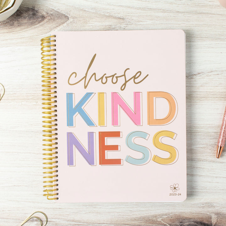 2023-24 Soft Cover Daisy Student Planner, 7" x 9", Choose Kindness