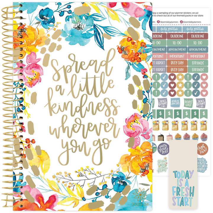 2023-24 Soft Cover Planner, 5.5" x 8.25", Spread Kindness