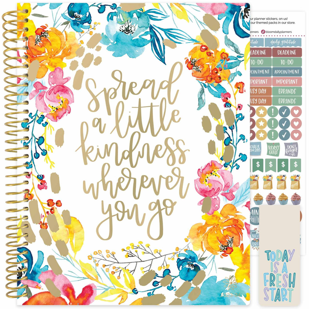 2023-24 Soft Cover Planner, 8.5" x 11", Spread Kindness