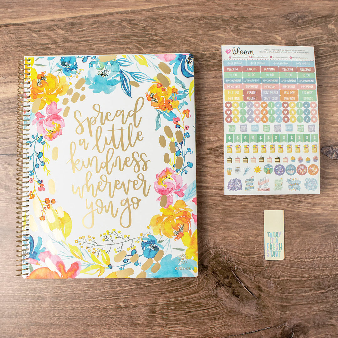 2023-24 Soft Cover Planner, 8.5" x 11", Spread Kindness
