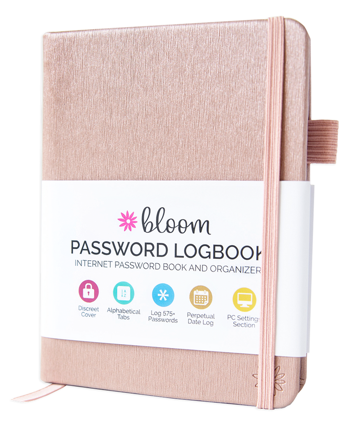 Password Logbook, Rose Gold