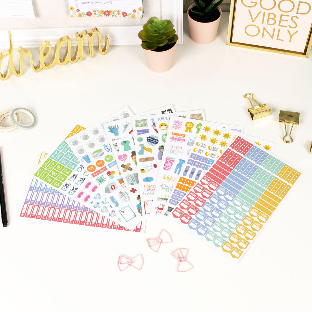 Healthcare Heroes Planner Sticker Pack by Bloom Daily Planners